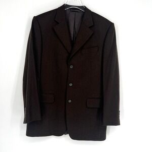 Vtg Barneys New York Loro Piana Cashmere Blazer Mens 40 Brown Coat Jacket